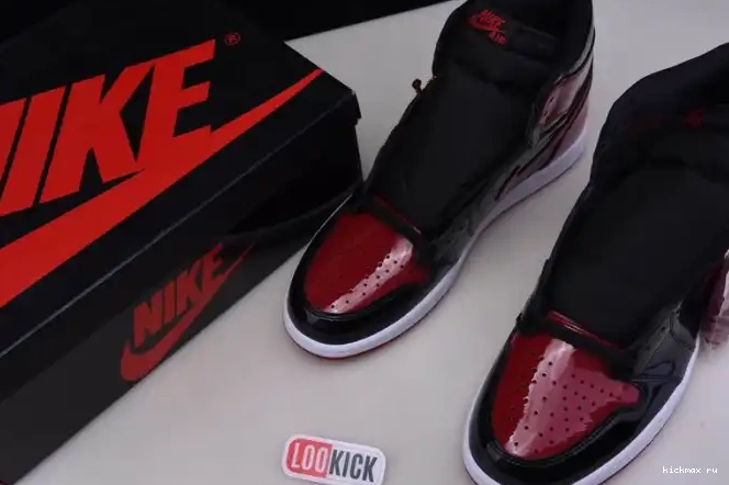 Rep MAX High 1 Air Jordan Patent OG 555088-063 Bred 0531